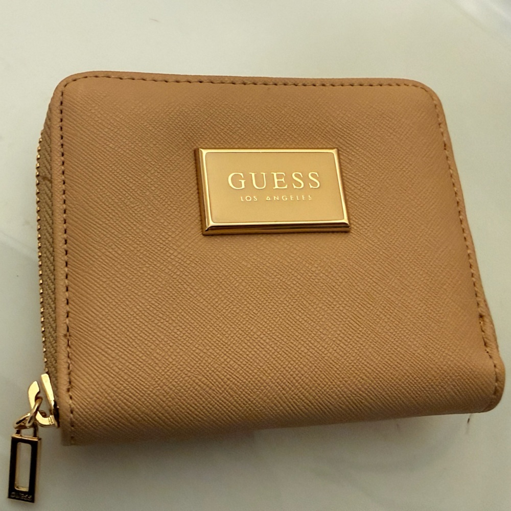 Guess Beige Wallet with Gold Accent - Picture 5 of 5